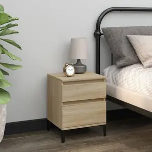 Berkfield Bedside Cabinets 2 pcs Sonoma Oak 40x35x50 cm