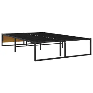 Berkfield Bed Frame Black Metal 120x200 cm