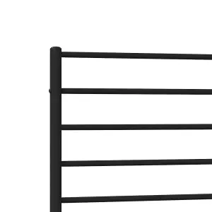 Berkfield Metal Bed Frame with Headboard Black 75x190 cm 2FT6 Small Single