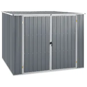 Berkfield Garden Shed Grey 195x198x159 cm Galvanised Steel