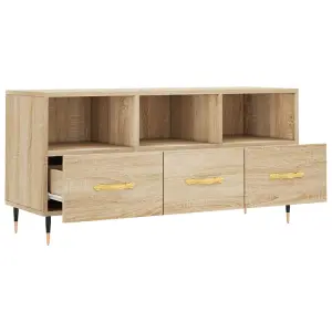 Berkfield TV Cabinet Sonoma Oak 102x36x50 cm Engineered Wood