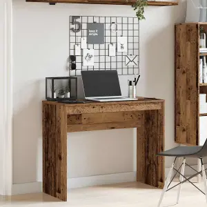 Berkfield Desk Old Wood 90x40x72 cm Engineered Wood