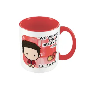 Friends We Were On A Break Chibi Ross Mug White/Red (One Size)