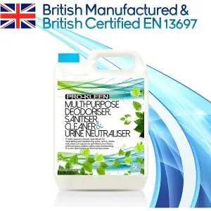 15L of Multi-Purpose Deodoriser Disinfectant Sanitiser Cleaner & Urine Neutraliser Super Concentrated Professional Formula