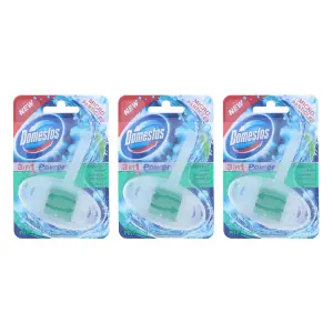 Domestos 3 in 1 Rim Block Pine (Pack of 3)