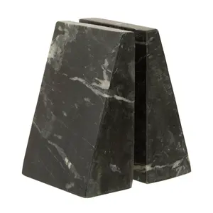 Maison by Premier Marris Set Of Two Black Marble Bookends