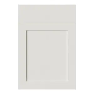 Tydeman Matt porcelain Shaker Drawerline Cabinet door (W)500mm (H)720mm (T)20mm