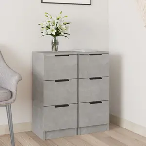 Josafat 30Cm Wide 6 Drawer (Set of 2)  Grey