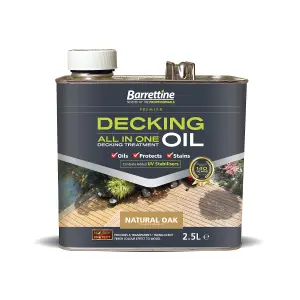 Barrettine Decking Oil - Natural Oak 2.5L