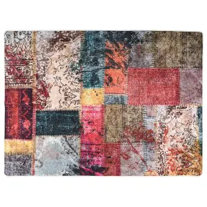 Rug Washable Patchwork Multicolour 150x230 cm Anti Slip