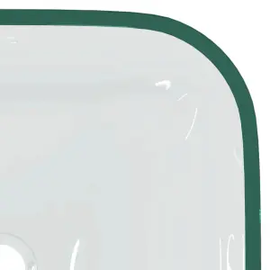 Berkfield Basin Glass 42x42x14 cm Transparent