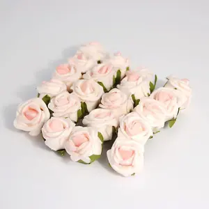 Flower: Rose Heads: Polyfoam: 3.1cm: Pack of 20: Pink