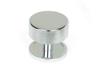 From The Anvil Polished Chrome Brompton Cabinet Knob - 38mm (Plain)