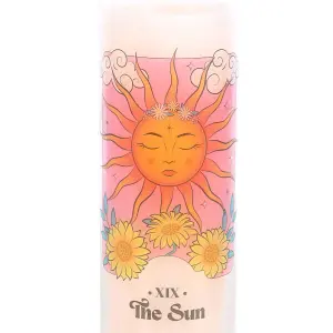 Something Different The Sun Grapefruit Tube Candle Pink/White (One Size)