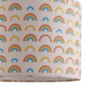 Printed Multicolour Rainbow Light shade (D)25cm