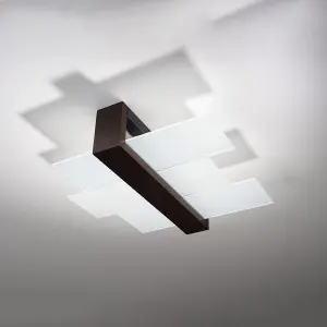 Feniks Wood Bronze 2 Light Classic Ceiling Light