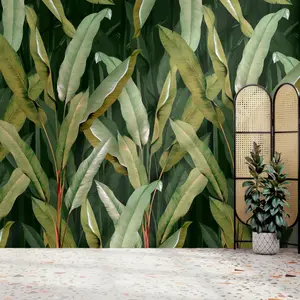 Art For the Home Banana Leaf Green Print To Order Fixed Size Mural