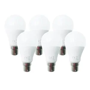 ExtraStar 9W LED Ball Bulb B22 Warm White 3000K pack of 6