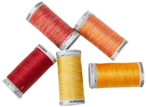 TSET CTN 12 5X200M - Thread Set: Cotton No.12: 5 x 200m: Sunny - Gutermann