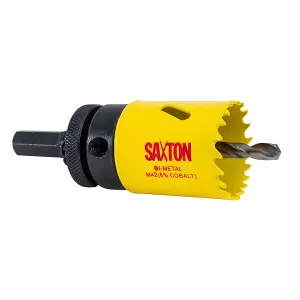 Saxton HSS Hole Saw M42 Bi-Metal 8% Cobalt Heavy Duty with Arbor (14mm - 230mm) - 32mm (1.1/4") + Arbor