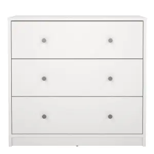 May Chest of 3 Drawers in White