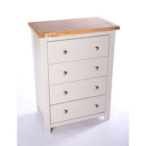 Argenta 4 Drawer Chest of Drawers Chrome Knob