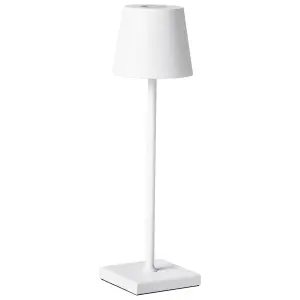 Wireless Metal Table Lamp White VALIRA