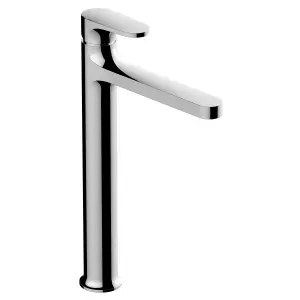 RAK Portofino Tall Polished Chrome Modern Basin Tap Solid Brass