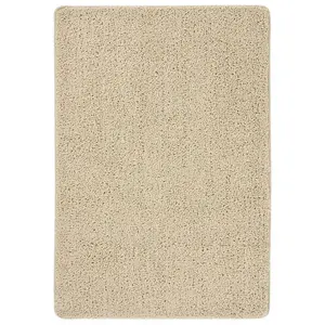 Shaggy Rug Cream 120x170 cm Anti Slip