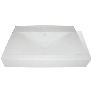 Belfry Bathroom 600mm L x 460mm W Ceramic Rectangular Sink White