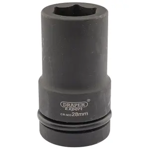 Draper Expert 28mm 1" Square Drive Hi-Torq 6 Point Deep Impact Socket 5143