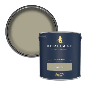 Dulux Trade Heritage Olive Tree Velvet matt Wall paint, 2.5L