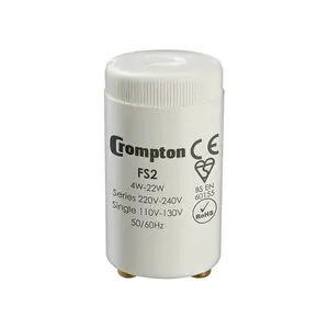 Crompton Lamps Fluorescent Starter 4W - 22W 130V/240V