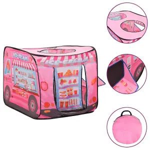 Berkfield Children Play Tent with 250 Balls Pink 70x112x70 cm