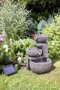 Primrose Genoa Solar Cascading Water Feature 49cm