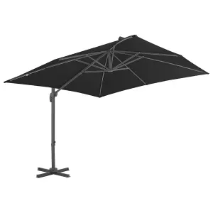 Berkfield Cantilever Umbrella with Aluminium Pole 300x300 cm Anthracite