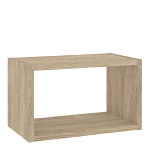 Cube Floating Wall Shelf Unit in Oak