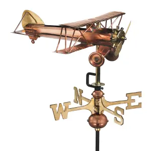 Espira 8812P Bi Plane Cottage Copper Weathervane