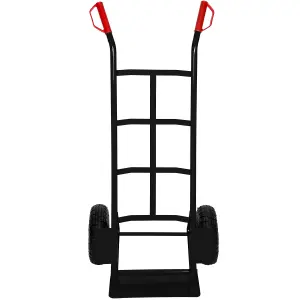 Sack Barrow - heavy-duty, 200 kg load capacity, steel frame - black