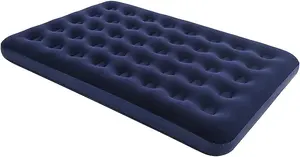 Elex Flocked Air Bed Waterproof Indoor Outdoor Rapid Inflate Deflate Airbed Mattress Double