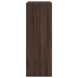 Shoe Cabinet Brown Oak 60x34x96.5 cm Engineered Wood