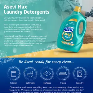 Asevi Max Laundry Liquid Detergent Power 50 Washes 2500ML