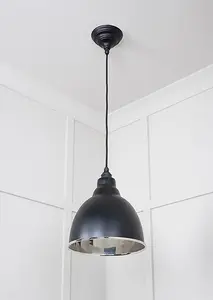 Smooth Nickel Brindley Pendant in Elan Black