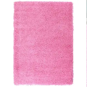 Pink Thick Shaggy Rug - California - 60x230cm (2'x7'8")