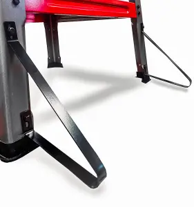 Lumberjack 10" Table Saw with Leg Stand Side Extensions Fence & 48T Blade