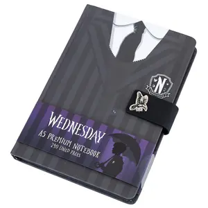 Wednesday Premium Notebook Black/White (One Size)