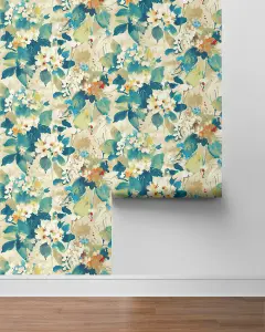 Chambon Floral Watercolor Unpasted Wallpaper