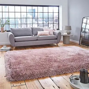 Handmade Modern Plain Shaggy Easy to clean Rug for Bed Room Living Room and Dining Room-150cm (Circle)