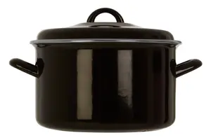 Essentials by Premier Porter Large Black Casserole Dish