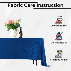 Diamond Velvet Square Tablecloth, Royal Blue , 90 Inch x 90 Inch